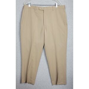 JB Britches Mens Khaki Worsted Wool Torino Dress Pants Made in Italy 38